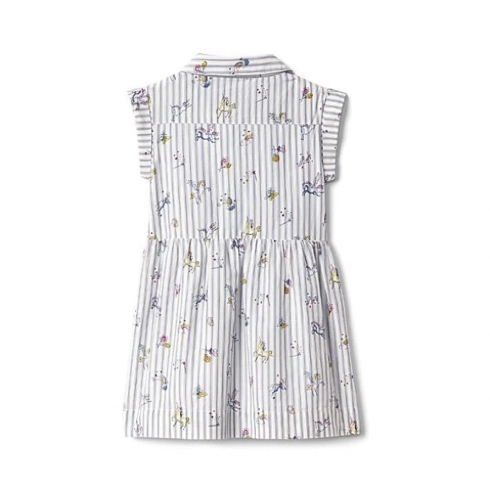 GAP Baby Unicorn Stripe Cotton Dress 12-18 Months